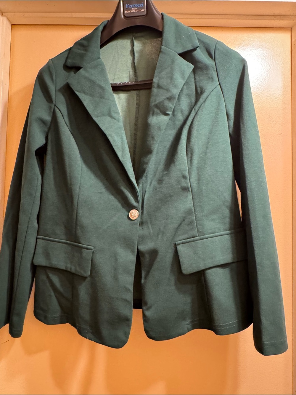 Women's Green Single-Button Suit